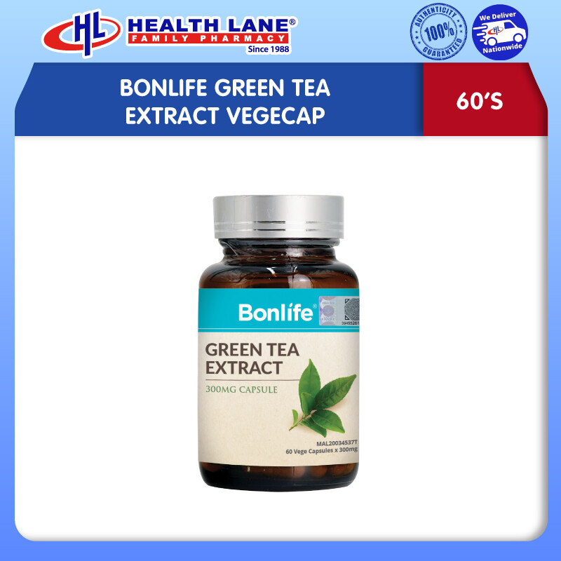 BONLIFE GREEN TEH EXTRACT VEGECAP 60'S