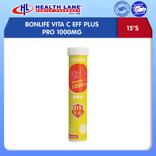BONLIFE VITA C EFF PLUS PRO 1000MG (15'S)