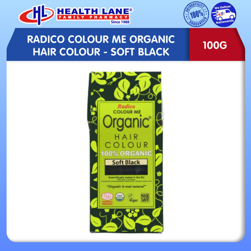 RADICO COLOUR ME ORGANIC HAIR COLOUR 100G - SOFT BLACK