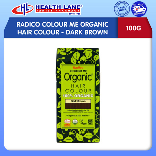 RADICO COLOUR ME ORGANIC HAIR COLOUR 100G - DARK BROWN