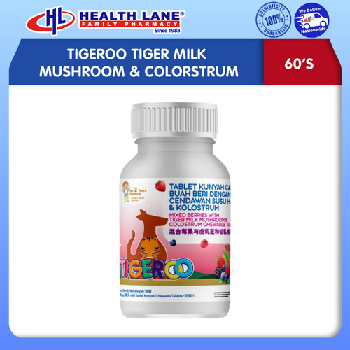 TIGEROO TIGER MILK MUSHROOM & COLORSTRUM (60'S)