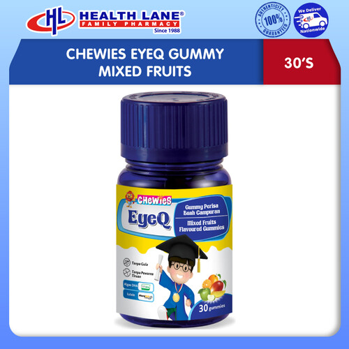 CHEWIES EYEQ GUMMY - MIXED FRUITS (30'S)