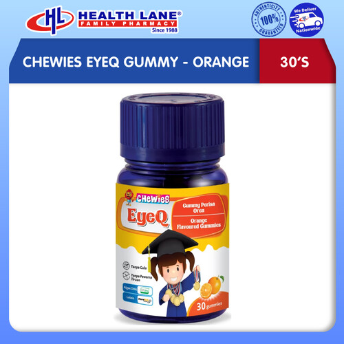 CHEWIES EYEQ GUMMY - ORANGE (30'S)