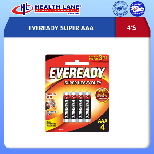 EVEREADY SUPER AAA (4'S)