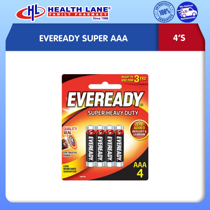 EVEREADY SUPER AAA (4'S)
