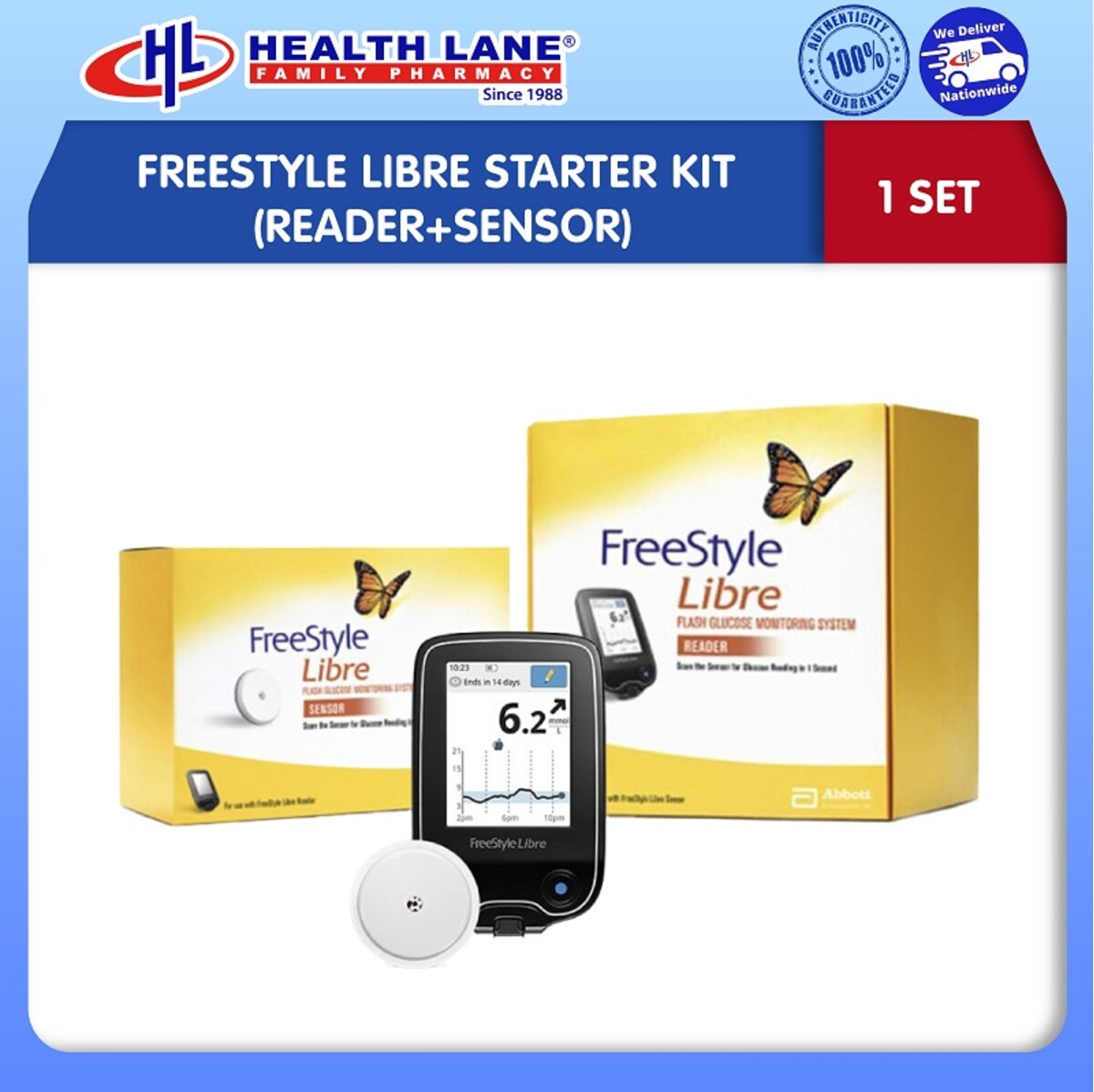 FREESTYLE LIBRE STARTER KIT (READER+SENSOR)